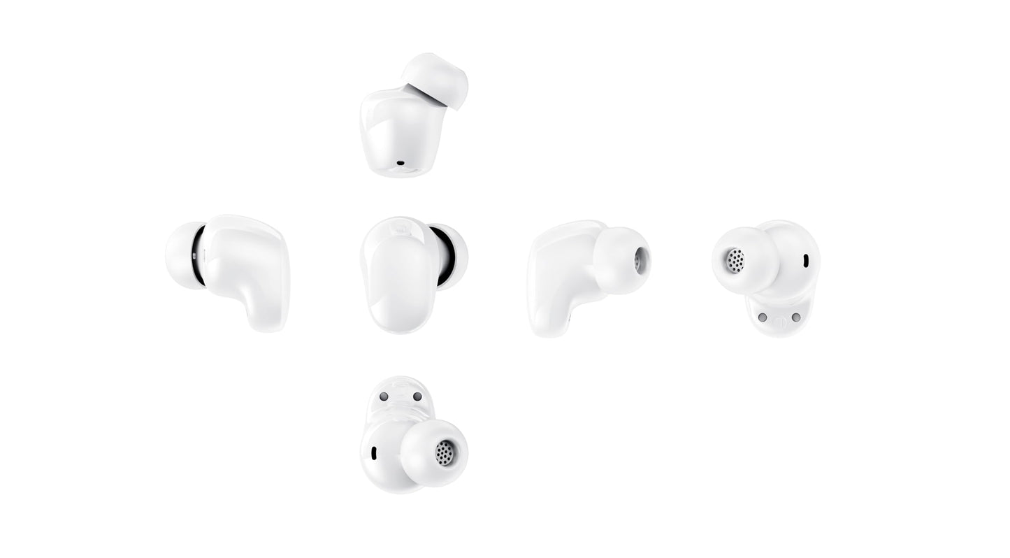 Xiaomi Redmi Buds 6 Play Écouteurs sans Fil - Blanc, Audio Haute Qualité, Basses Profondes, Autonomie Longue Durée, Bluetooth 5.2, Confort Ergonomique