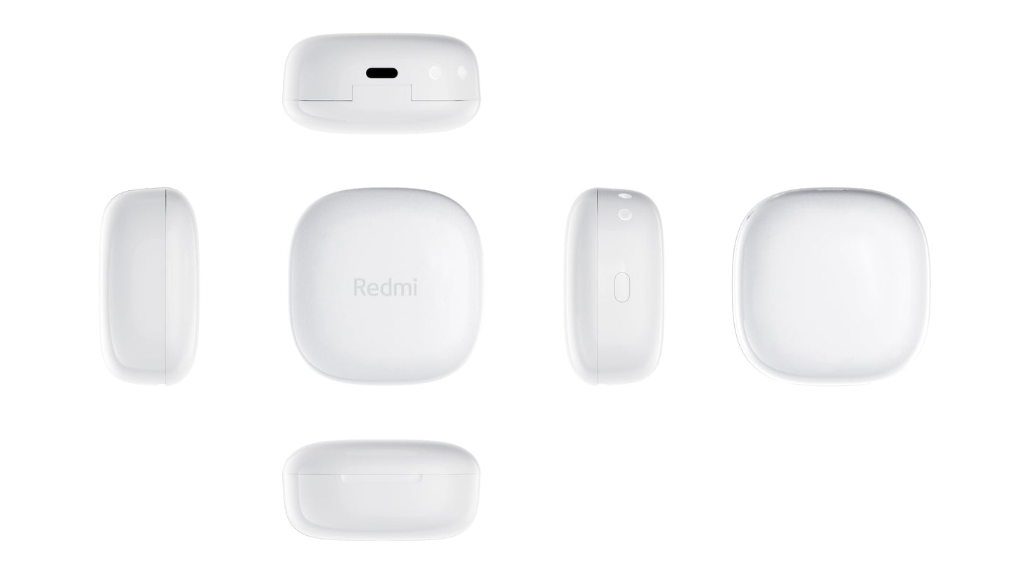 Xiaomi Redmi Buds 6 Play Écouteurs sans Fil - Blanc, Audio Haute Qualité, Basses Profondes, Autonomie Longue Durée, Bluetooth 5.2, Confort Ergonomique