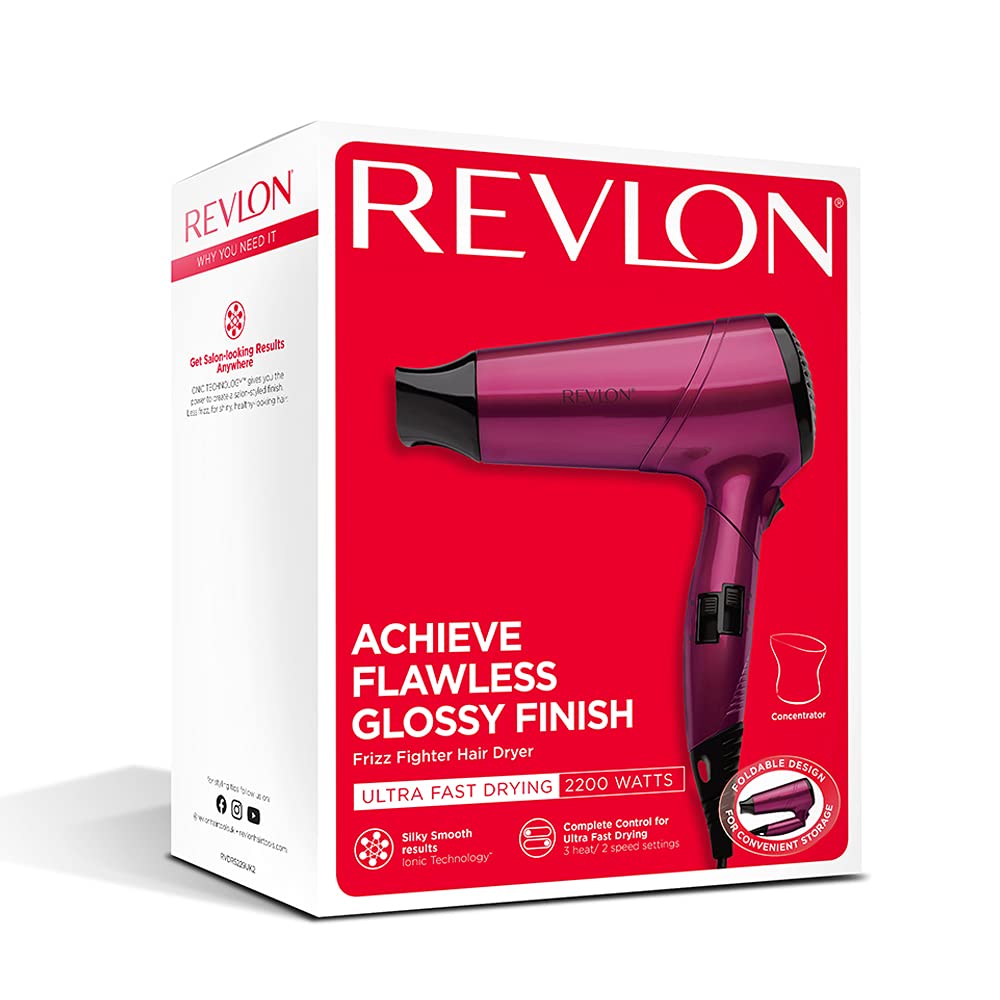 Sèche-cheveux Revlon Perfect Heat 2000 W Smooth Brilliance avec AC moteur