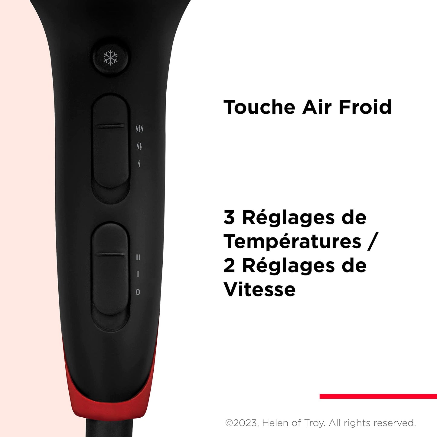 Sèche-cheveux Revlon Perfect Heat 2000 W Smooth Brilliance avec AC moteur
