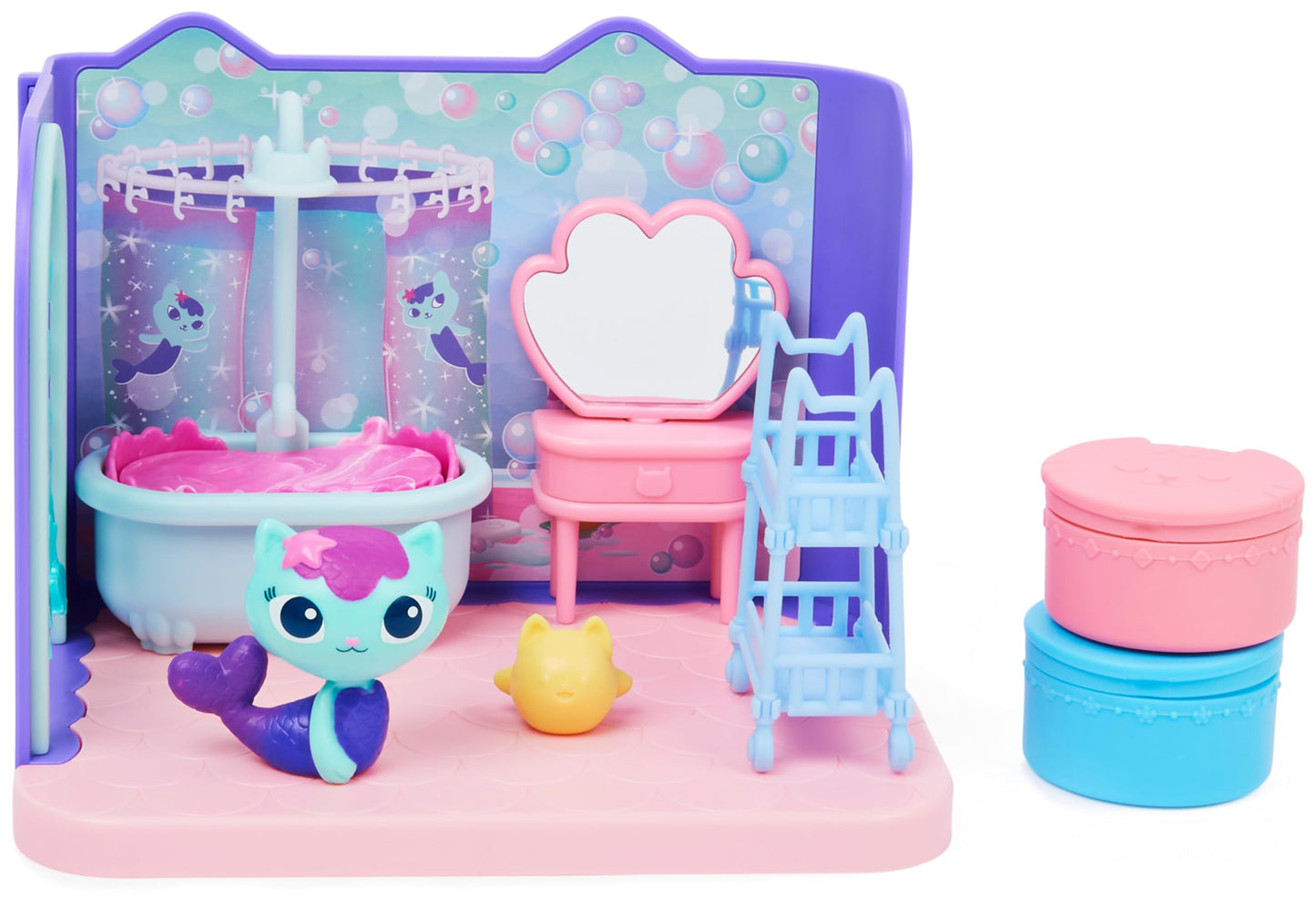 Gabby et la Maison Magique - Gabby Dollhouse - Playset La Chambre Polochat - 1 Figurine + Accessoires - Pièce Pour Maison de Poupée - Dessin Animé Gabby Et La Maison Magique - Jouet Enfant 3 Ans et +