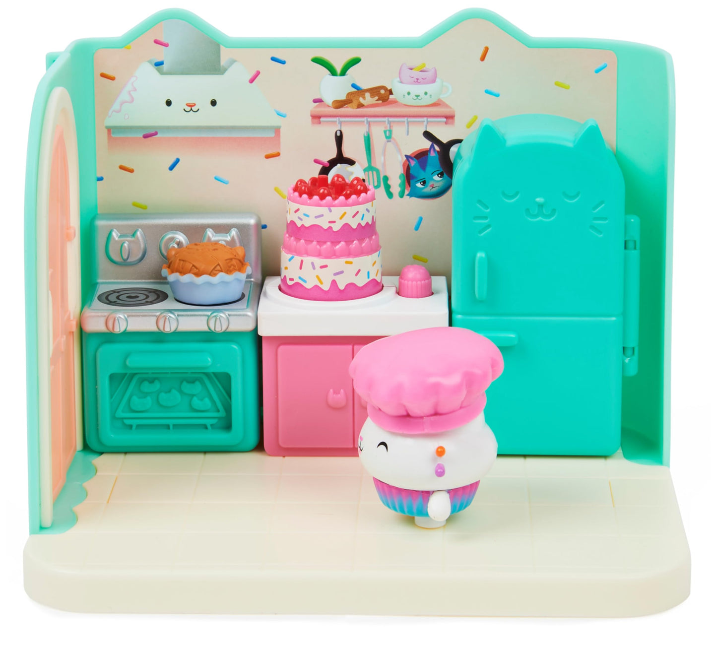 Gabby et la Maison Magique - Gabby Dollhouse - Playset La Chambre Polochat - 1 Figurine + Accessoires - Pièce Pour Maison de Poupée - Dessin Animé Gabby Et La Maison Magique - Jouet Enfant 3 Ans et +