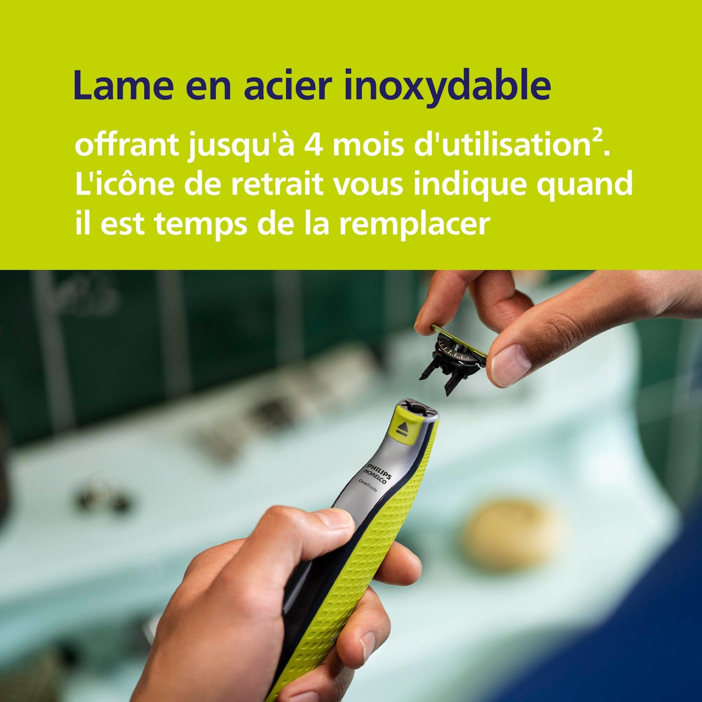 Philips OneBlade Authentique Visage + Corps - Tondeuse à barbe électrique, tondeuse corps et rasoir, 2 lames Original pour visage, 1 sabot 5-en-1 réglable, 1 kit pour le corps (modèle QP2824/30)