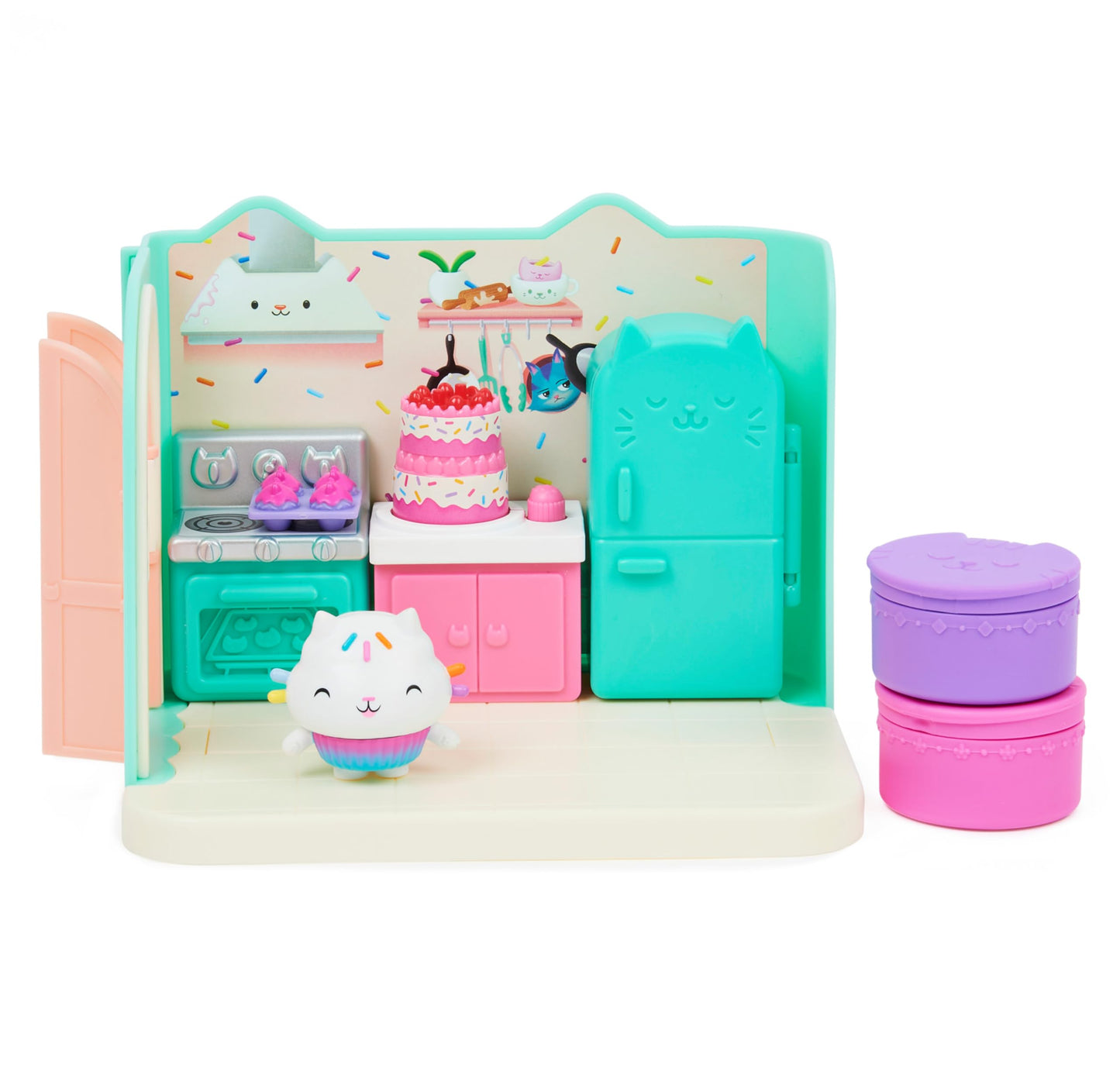 Gabby et la Maison Magique - Gabby Dollhouse - Playset La Chambre Polochat - 1 Figurine + Accessoires - Pièce Pour Maison de Poupée - Dessin Animé Gabby Et La Maison Magique - Jouet Enfant 3 Ans et +