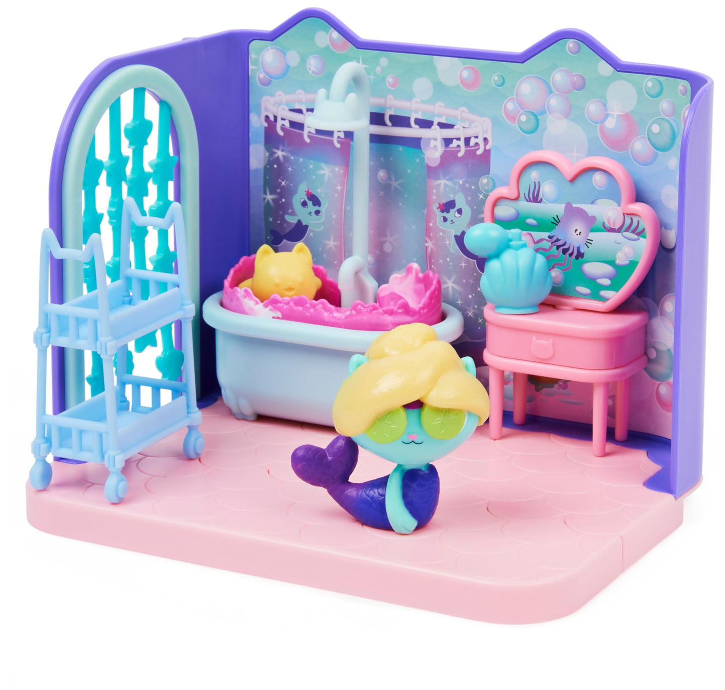 Gabby et la Maison Magique - Gabby Dollhouse - Playset La Chambre Polochat - 1 Figurine + Accessoires - Pièce Pour Maison de Poupée - Dessin Animé Gabby Et La Maison Magique - Jouet Enfant 3 Ans et +