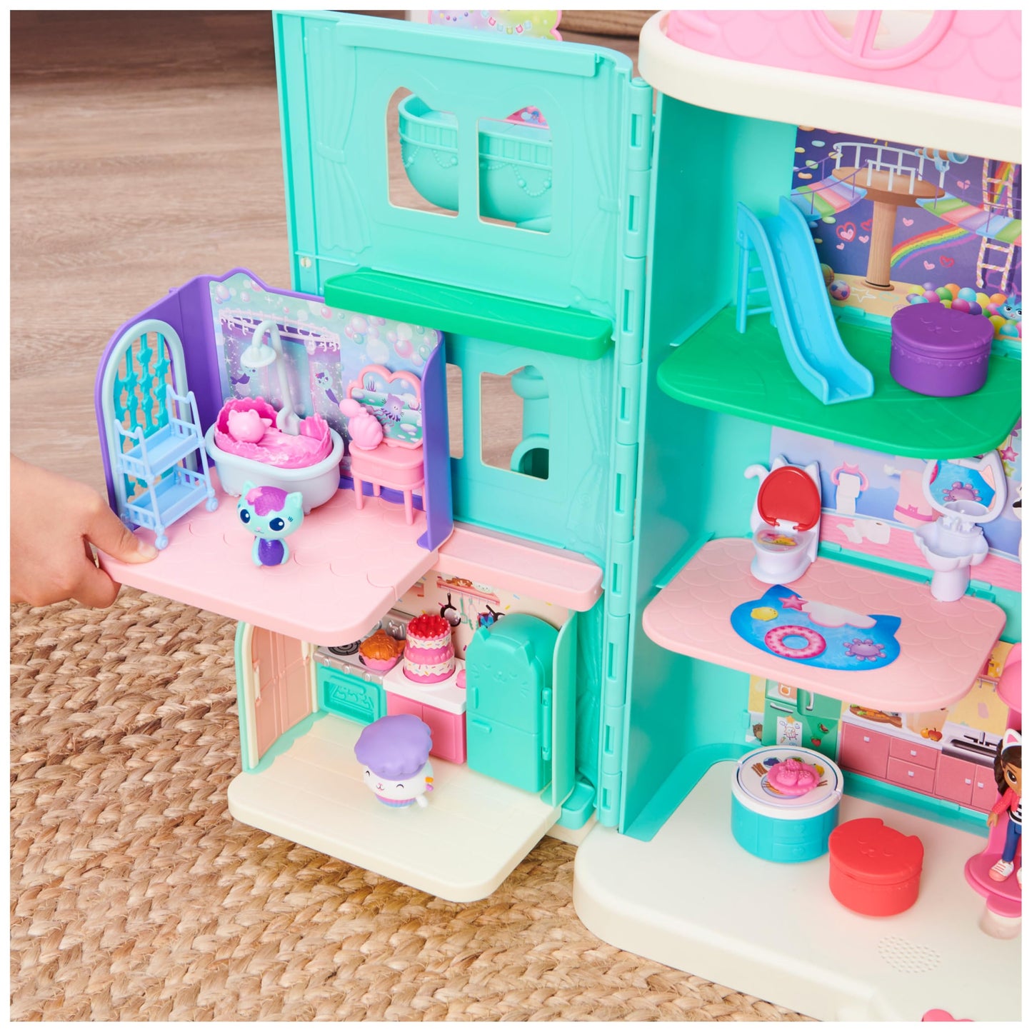 Gabby et la Maison Magique - Gabby Dollhouse - Playset La Chambre Polochat - 1 Figurine + Accessoires - Pièce Pour Maison de Poupée - Dessin Animé Gabby Et La Maison Magique - Jouet Enfant 3 Ans et +