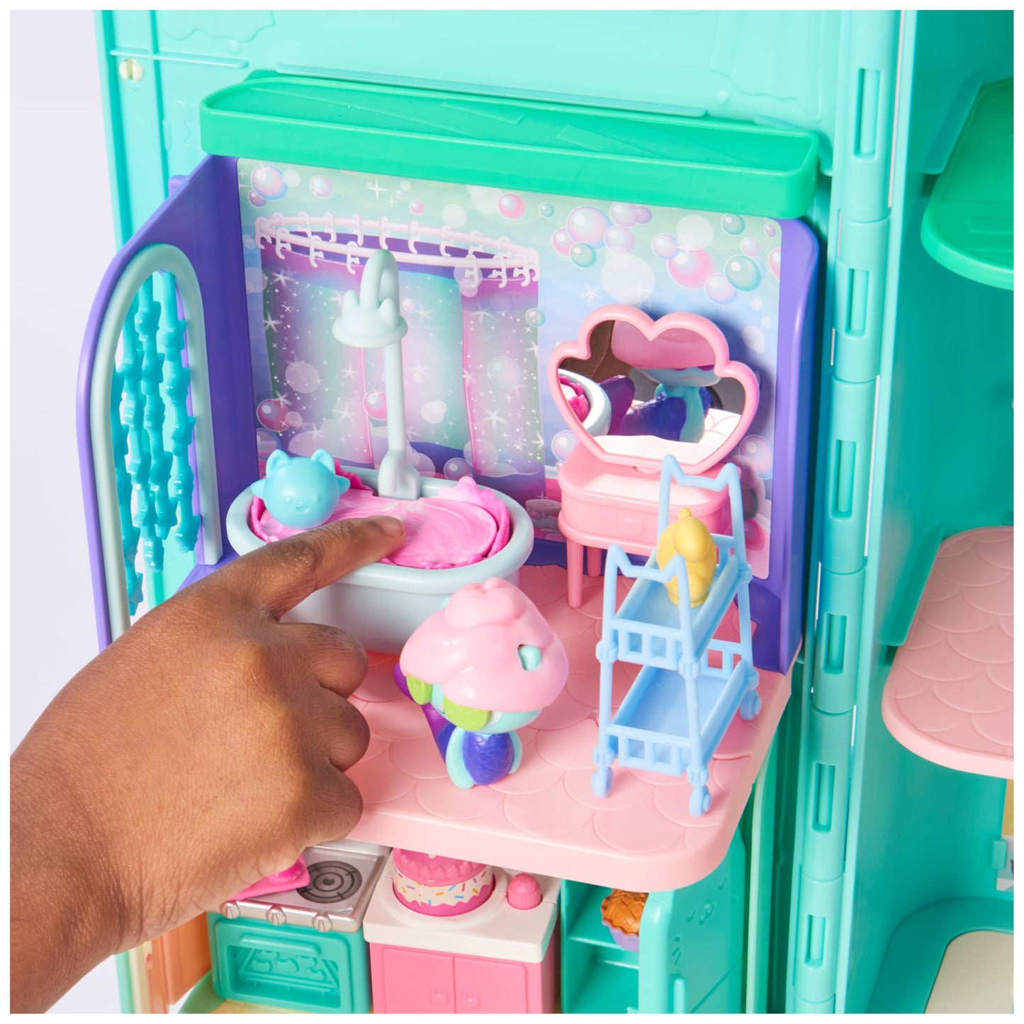 Gabby et la Maison Magique - Gabby Dollhouse - Playset La Chambre Polochat - 1 Figurine + Accessoires - Pièce Pour Maison de Poupée - Dessin Animé Gabby Et La Maison Magique - Jouet Enfant 3 Ans et +