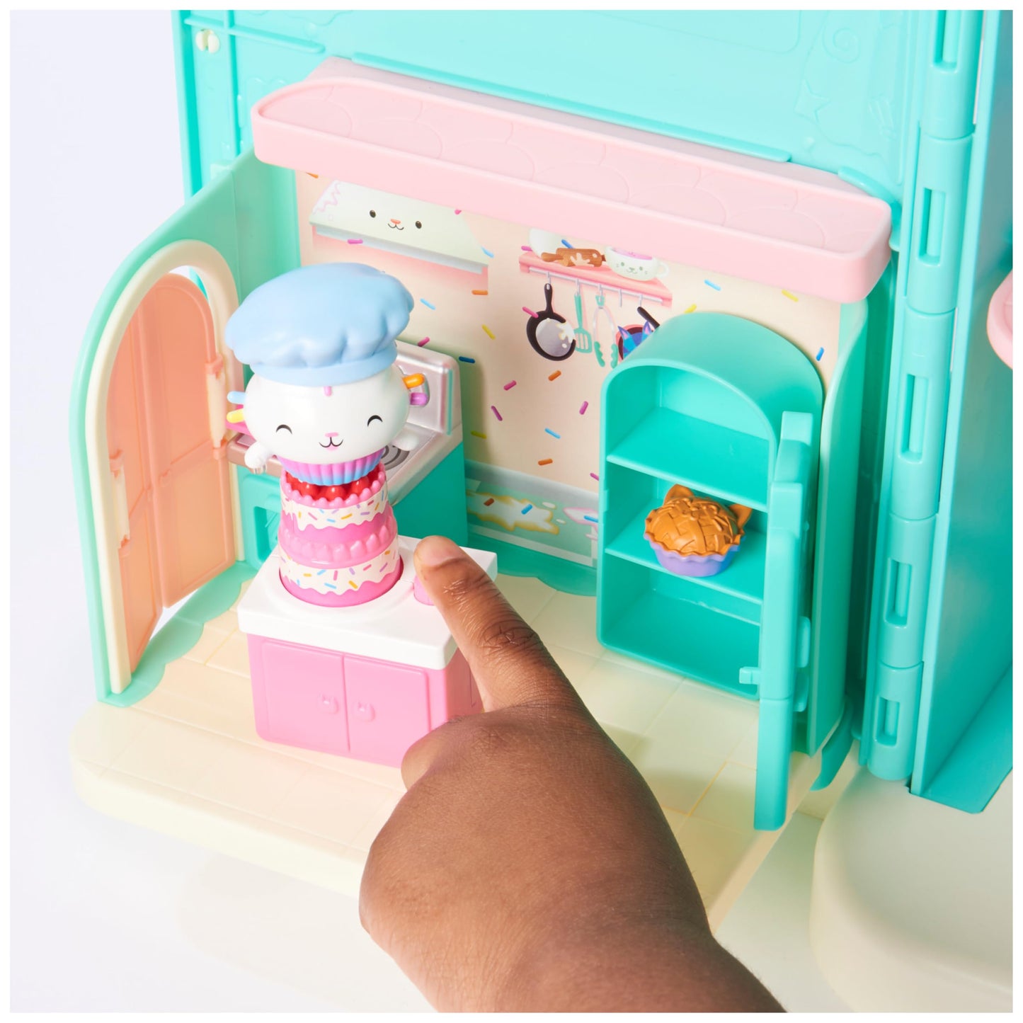 Gabby et la Maison Magique - Gabby Dollhouse - Playset La Chambre Polochat - 1 Figurine + Accessoires - Pièce Pour Maison de Poupée - Dessin Animé Gabby Et La Maison Magique - Jouet Enfant 3 Ans et +
