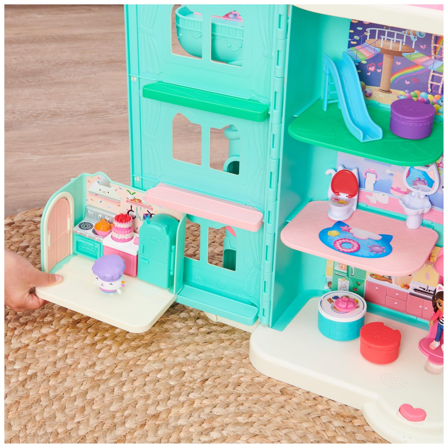 Gabby et la Maison Magique - Gabby Dollhouse - Playset La Chambre Polochat - 1 Figurine + Accessoires - Pièce Pour Maison de Poupée - Dessin Animé Gabby Et La Maison Magique - Jouet Enfant 3 Ans et +
