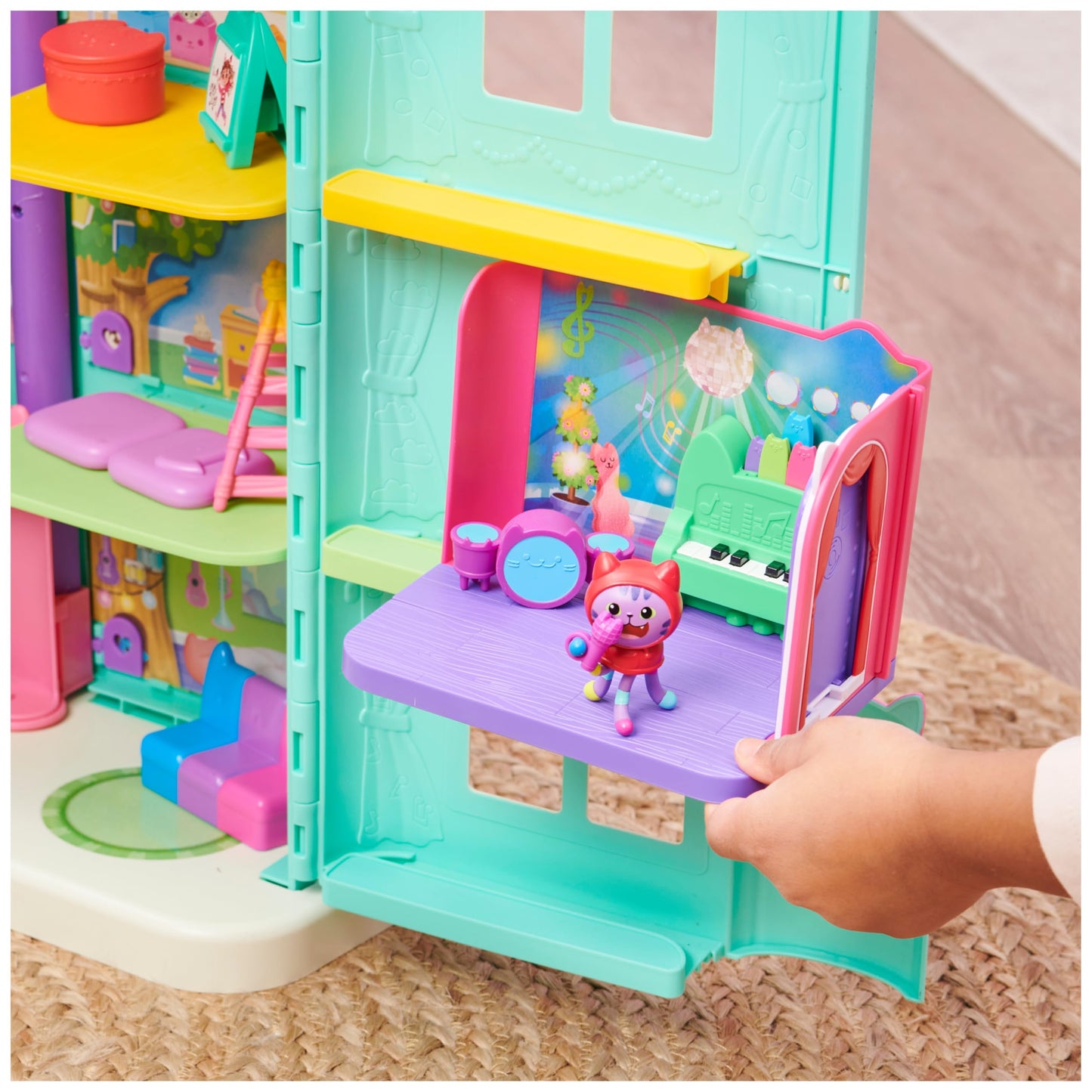 Gabby et la Maison Magique - Gabby Dollhouse - Playset La Chambre Polochat - 1 Figurine + Accessoires - Pièce Pour Maison de Poupée - Dessin Animé Gabby Et La Maison Magique - Jouet Enfant 3 Ans et +