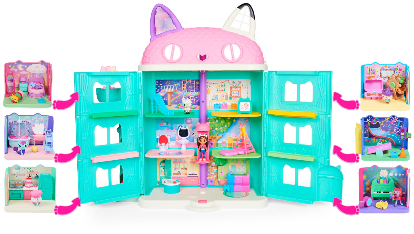 Gabby et la Maison Magique - Gabby Dollhouse - Playset La Chambre Polochat - 1 Figurine + Accessoires - Pièce Pour Maison de Poupée - Dessin Animé Gabby Et La Maison Magique - Jouet Enfant 3 Ans et +